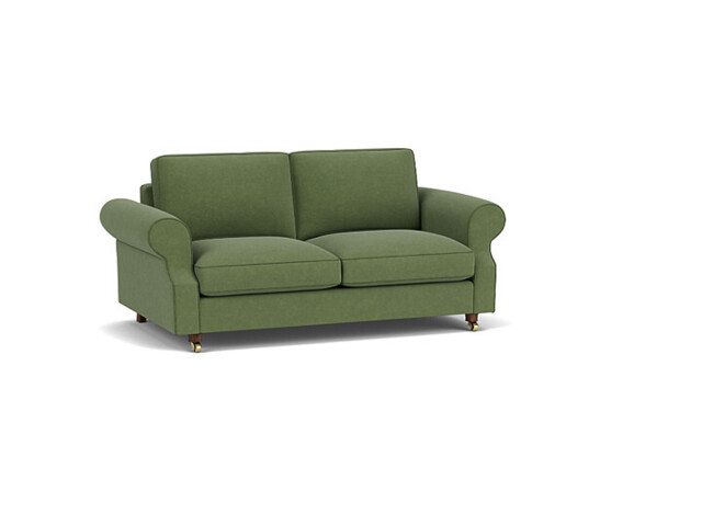 Green Linen 3.5 Seater Sofabed - Traditional Fold Out Custom Sofa Bed - Kendal Range - image 1