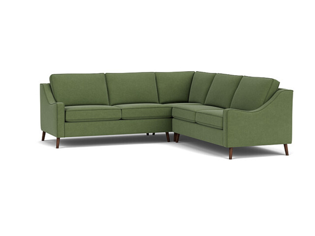 Green 3 Seater Corner Sofa - Modern Style Fabric Luxury Premium Corner Sofa - Weymouth Range - image 1