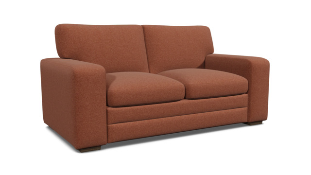 Red Velvet 2.5 Seater Sofa - Modern Style Custom Sofa In Easy Clean Velvet - Sloane Range - image 1
