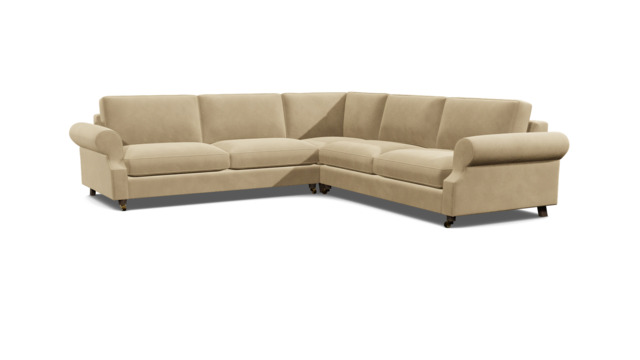 Cream 3.5 Seater Corner Sofa - Modern Style Fabric Luxury Premium Corner Sofa - Kendal Range - image 1
