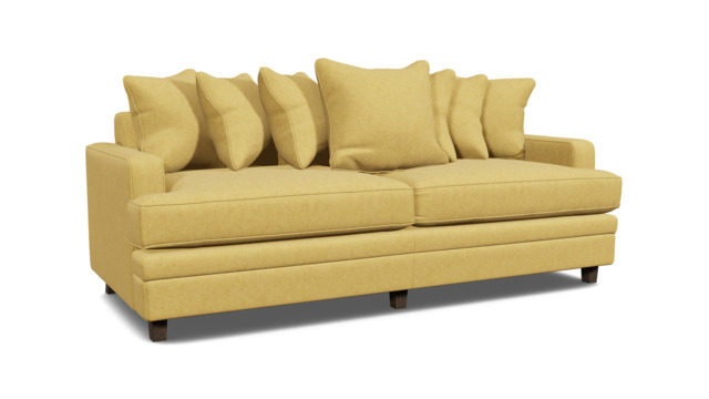 Streatham Scatter Back 3.5 Seater Sofa Bed yellow - image 1