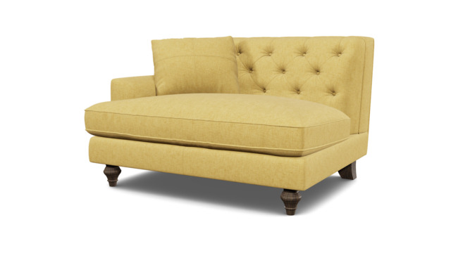 Charnwood Loveseat Unit 1 Arm yellow - image 1