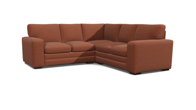Red Velvet 2X2 Seater Corner Sofa - Modern Style Custom Sofa In Easy Clean Velvet - Sloane Range - image 1