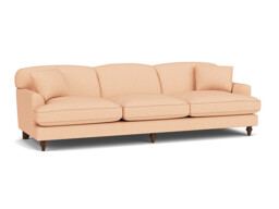 Pink Velvet 3 Seater Sofa - Traditional Style Custom Sofa In Stain Resistant Velvet - Galloway Range