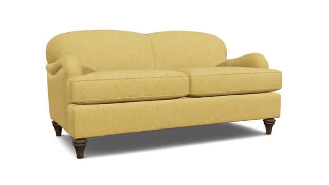 Yellow Velvet 3 Seater Sofabed - Traditional Fold Out Custom Sofa Bed In Stain Resistant Velvet - Lincoln Range - image 1