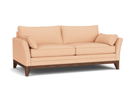 Pink Velvet 3.5 Seater Sofa - Modern Style Custom Sofa In Stain Resistant Velvet - Exmouth Range