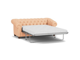 Pink Velvet 3.5 Seater Sofabed - Traditional Fold Out Custom Sofa Bed In Stain Resistant Velvet - Wantage Range