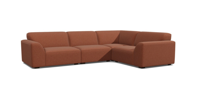 Dalston Medium Corner Sofa red - image 1