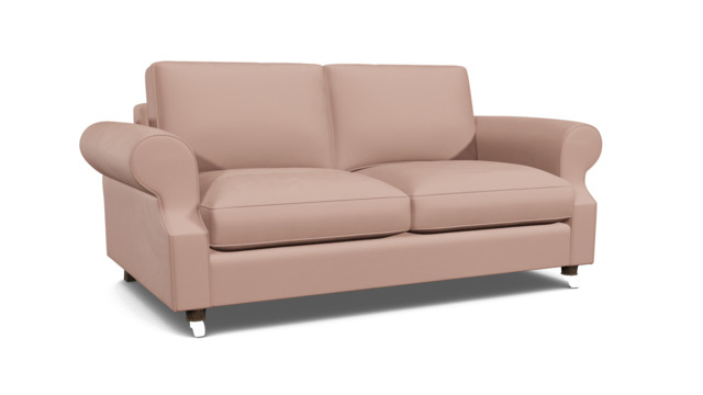 Pink Velvet 3 Seater Sofabed - Traditional Fold Out Custom Sofa Bed In Stain Resistant Velvet - Kendal Range - image 1