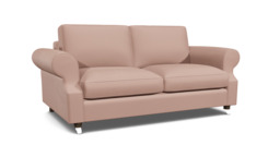 Pink Velvet 3 Seater Sofabed - Traditional Fold Out Custom Sofa Bed In Stain Resistant Velvet - Kendal Range