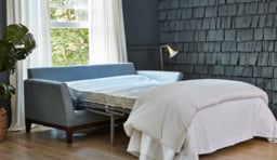 Purple Velvet 3 Seater Sofabed - Modern Fold Out Custom Sofa Bed In Easy Clean Velvet - Exmouth Range - thumbnail 5