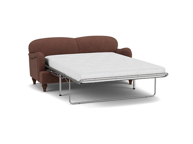 Purple Velvet 3.5 Seater Sofabed - Traditional Fold Out Custom Sofa Bed In Easy Clean Velvet - Lincoln Range - image 1