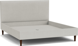 Yellow Velvet Super King Size Bed Frame - Traditional Low End With Large Headboard In Stain Resistant Velvet - Yarnmouth Range - thumbnail 2