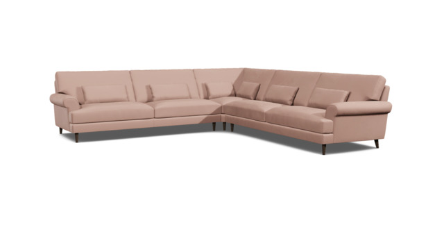 Knightsbridge Even Sided Corner Sofa pink - image 1