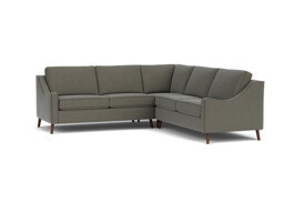 Grey 3 Seater Corner Sofa - Modern Style Fabric Luxury Premium Corner Sofa - Weymouth Range