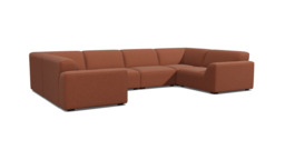 Dalston Large U Shape Sofa red - thumbnail 1