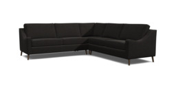 Weymouth 3.5 Seater Corner Sofa Bed black - thumbnail 1