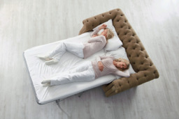 Brown Velvet Loveseat Armchair Sofabed - Traditional Style Single Chair Bed In Easy Clean Velvet - Wantage Range - thumbnail 8