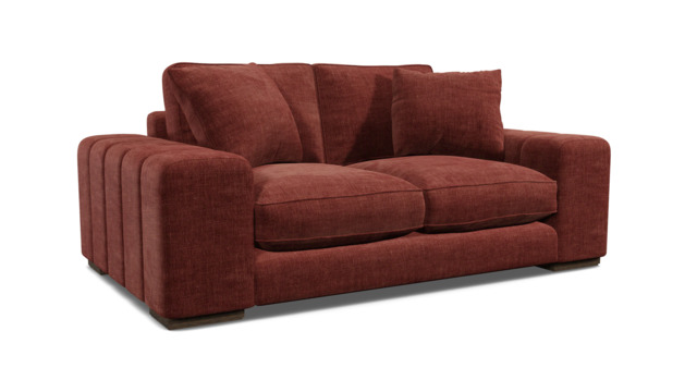 Purple Velvet 2 Seater Sofa - Modern Style Custom Sofa In Easy Clean Velvet - Epping Range - image 1