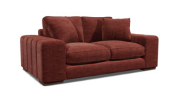 Purple Velvet 2 Seater Sofa - Modern Style Custom Sofa In Easy Clean Velvet - Epping Range - thumbnail 1