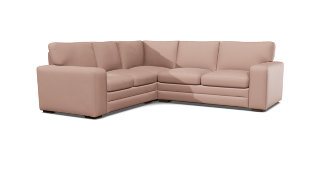 Pink Velvet 2X2.5 Seater Corner Sofabed - Modern Style Custom Sofa In Stain Resistant Velvet - Sloane Range - image 1