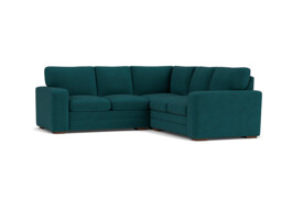 Teal Velvet 2X2 Seater Corner Sofa - Modern Style Custom Sofa In Stain Resistant Velvet - Sloane Range