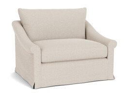 Hayling Loose Cover Loveseat Sofa cream