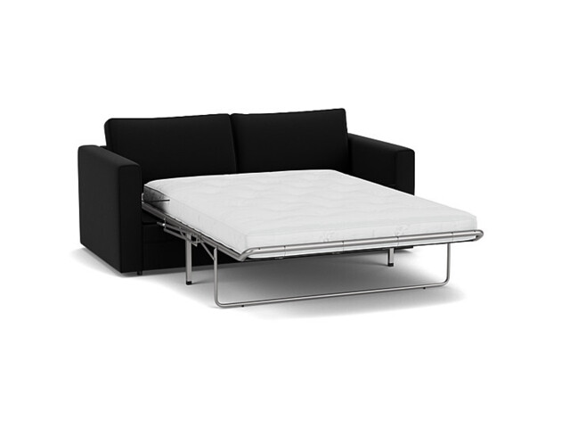 Black Velvet 3.5 Seater Sofabed - Modern Fold Out Custom Sofa Bed In Easy Clean Velvet - Bromley Range - image 1