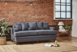 Streatham 3 Seater Scatter Back Sofa Bed black - thumbnail 2