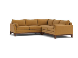 Exmouth 3 Seater Corner Sofa Bed orange - thumbnail 1
