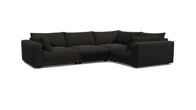 Wimbledon Medium Corner Sofa black - image 1