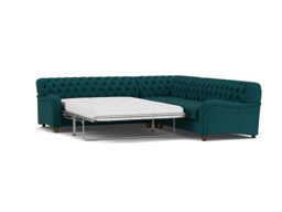 Bakewell 3.5 Seater Corner Sofa Bed teal