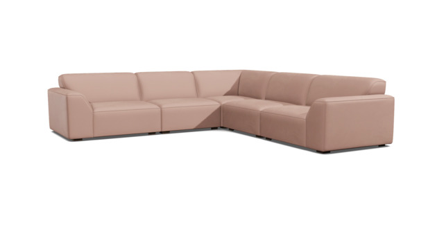 Dalston Even Sided Corner Sofa pink - image 1