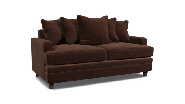 Streatham 2 Seater Scatter Back Sofa Bed brown - image 1