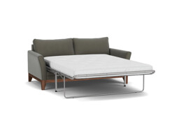Grey Fabric 3 Seater Sofabed - Modern Fold Out Custom Sofa Bed In Easy Clean Fabric - Exmouth Range - thumbnail 1