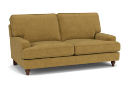 Yellow Velvet 3 Seater Sofa - Modern Style Custom Sofa In Stain Resistant Velvet - Whinfell Range