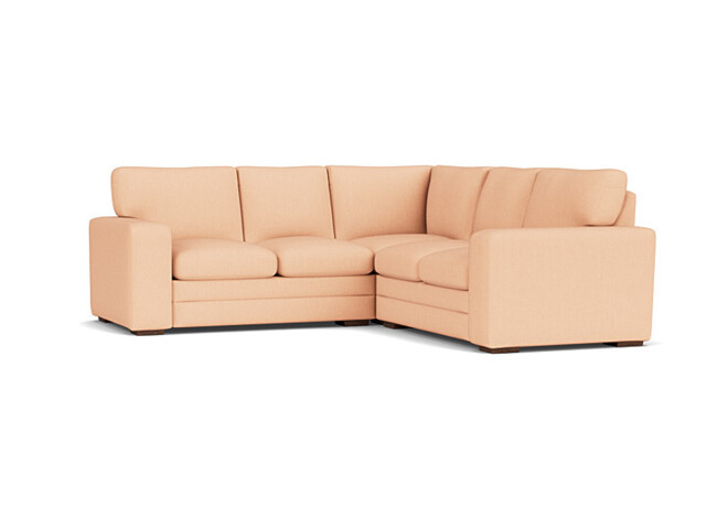 Pink Velvet 2X2 Seater Corner Sofa - Modern Style Custom Sofa In Stain Resistant Velvet - Sloane Range - image 1