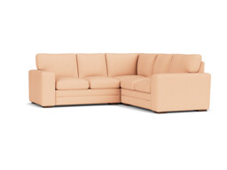 Pink Velvet 2X2 Seater Corner Sofa - Modern Style Custom Sofa In Stain Resistant Velvet - Sloane Range