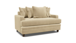 Streatham Scatter Back Loveseat Sofa Bed cream