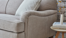 Black Velvet 2 Seater Sofa - Traditional Style Custom Sofa In Easy Clean Velvet - Lincoln Range - thumbnail 4