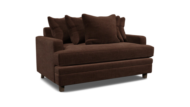 Streatham Scatter Back Loveseat Sofa brown - image 1