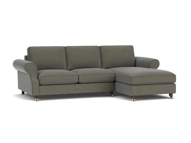 Kendal 3.5 Seater Chaise Sofa Bed grey - image 1