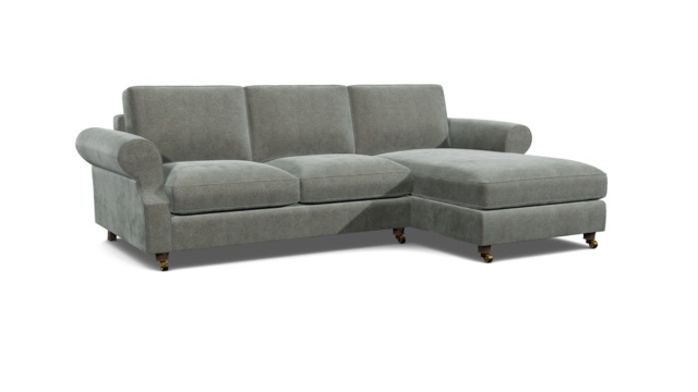Kendal 3.5 Seater Chaise Sofa Bed grey - image 1