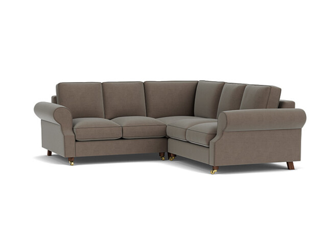Kendal 2 Seater Corner Sofa Bed brown - image 1