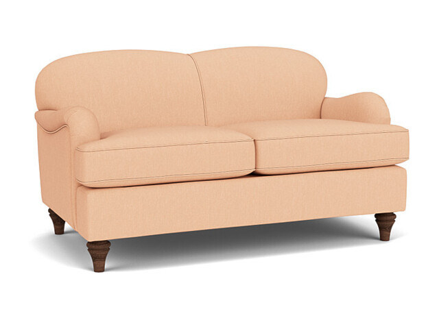 Pink Velvet 2 Seater Sofa - Traditional Style Custom Sofa In Stain Resistant Velvet - Lincoln Range - image 1