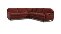 Purple Velvet 3.5 Seater Corner Sofabed - Traditional Fold Out Custom Sofa Bed In Easy Clean Velvet - Helston Range