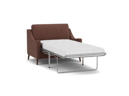 Purple Velvet Loveseat Armchair Sofabed - Modern Pull Out Chair Bed In Easy Clean Velvet - Weymouth Range