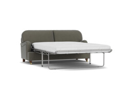 Grey Fabric 3.5 Seater Sofabed - Traditional Fold Out Custom Sofa Bed In Easy Clean Fabric - Helston Range