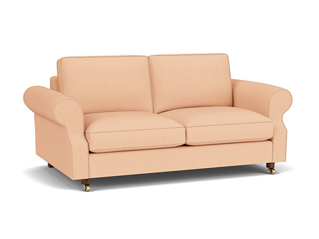 Pink Velvet 3.5 Seater Sofa - Traditional Style Custom Sofa In Stain Resistant Velvet - Kendal Range - image 1