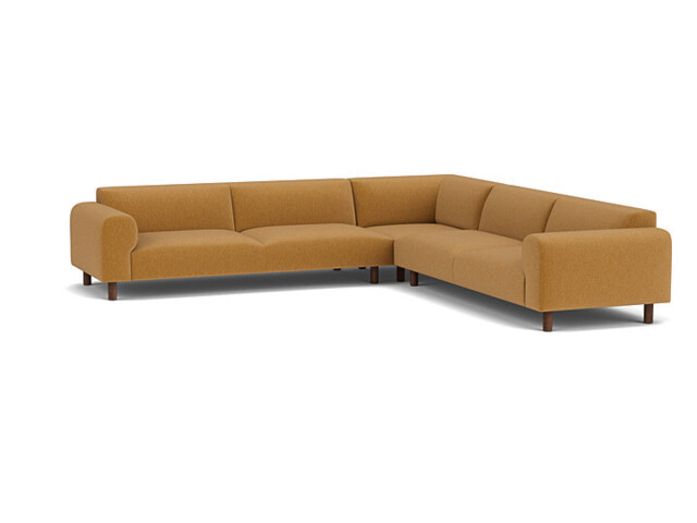 Hambledon Large Corner Sofa orange - image 1